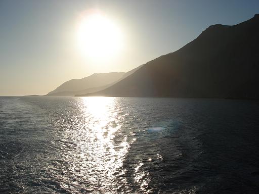 The sun in Crete
